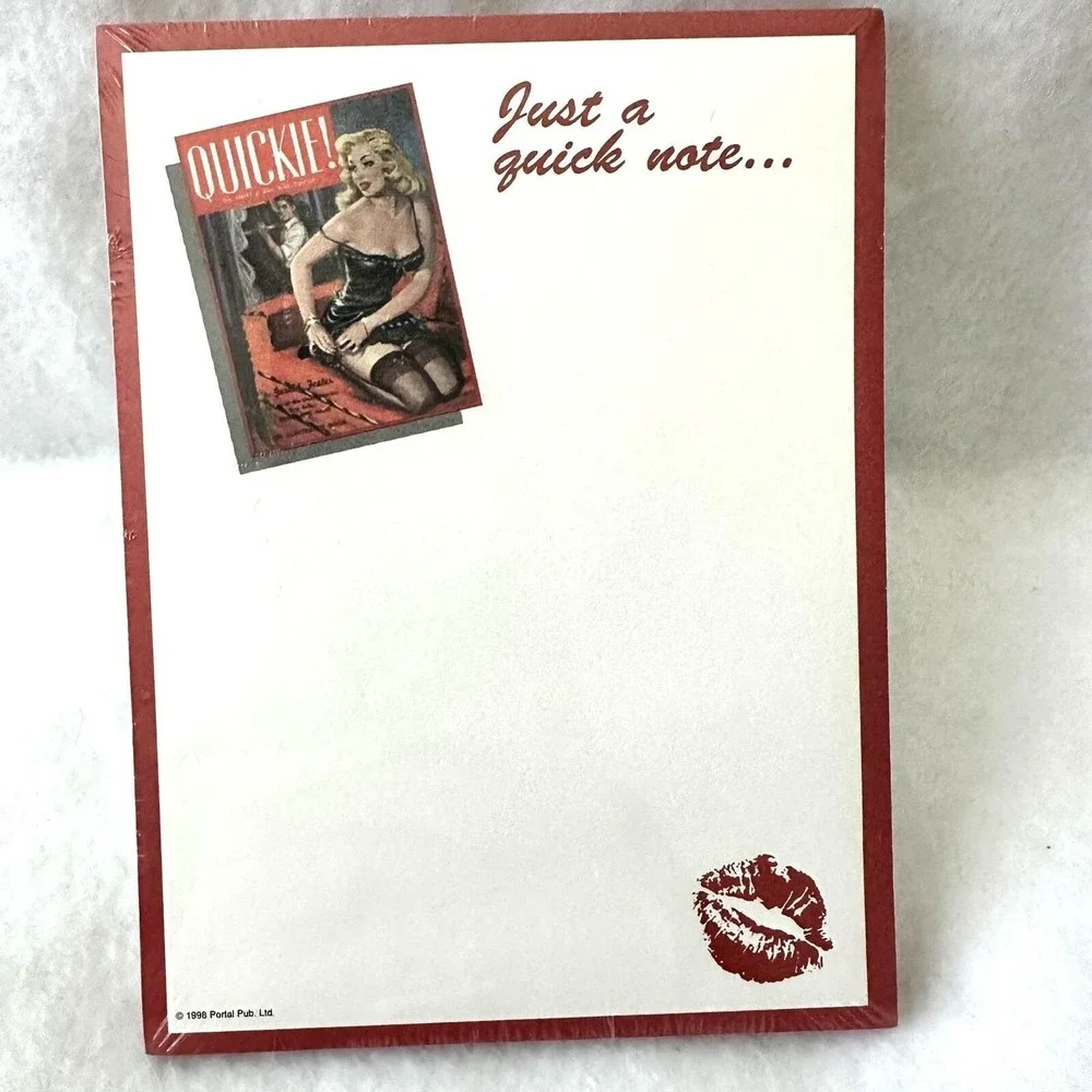 Quickie Notepad by Gerald Foster Author of Room and Dame Vintage 1998